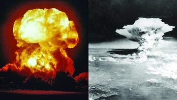 American nuclear bomb attack on Hiroshima