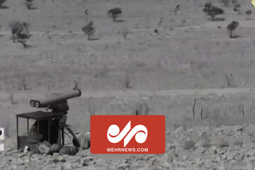 فیلمی از سامانه موشکی هدایت شونده ثارالله مقاومت لبنان