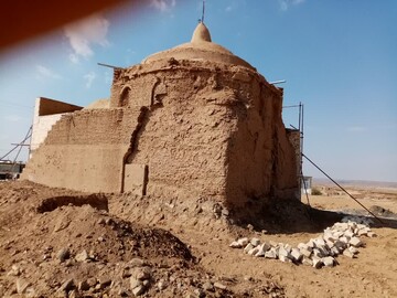 بنای امام زاده قاسم (ع) روستای سیرغان شهرستان جوین مرمت شد