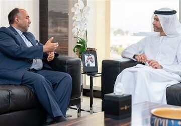 السفير الإيراني في ابوظبي يلتقي وزير المالية الإماراتي