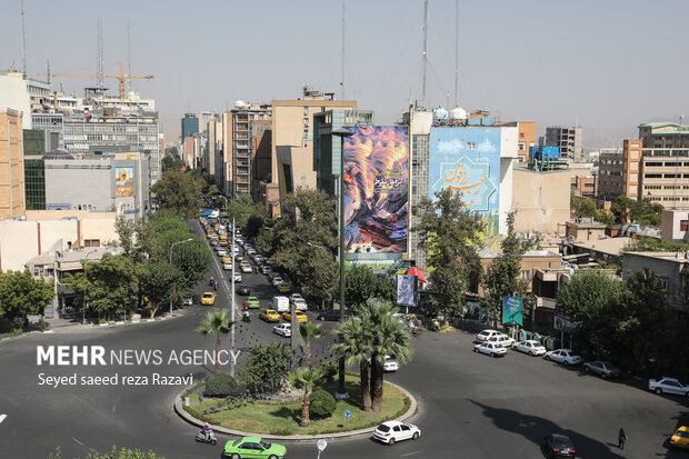 جدیدترین طرح دیوارنگاره میدان فلسطین تهران با عنوان سر آغاز سقوط روز یکشنبه ۲۲ مرداد ماه ۱۴۰۲ رونمایی شد
