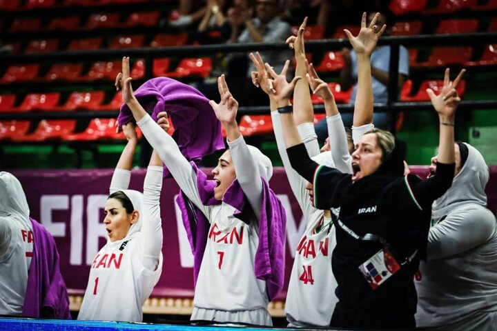 تیم ملی بسکتبال بانوان ایران به نیمه نهایی صعود کرد