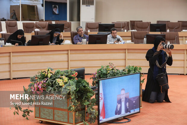 نشست خبری  محسن اسلامی سخنگوی ستاد انتخابات کشور بعدازظهر امروز یکشنبه 22 مرداد ماه 1402 در  وزارت کشور برگزار شد