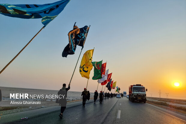 حرکت بزرگترین کاروان عشاق الحسین رامشیر به سمت کربلا معلی