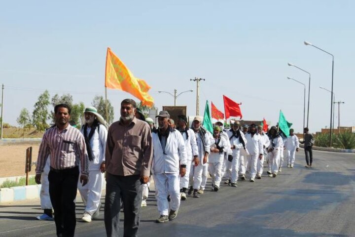 کاروان پیاده «انصار الحسین» وارد آبادان شد