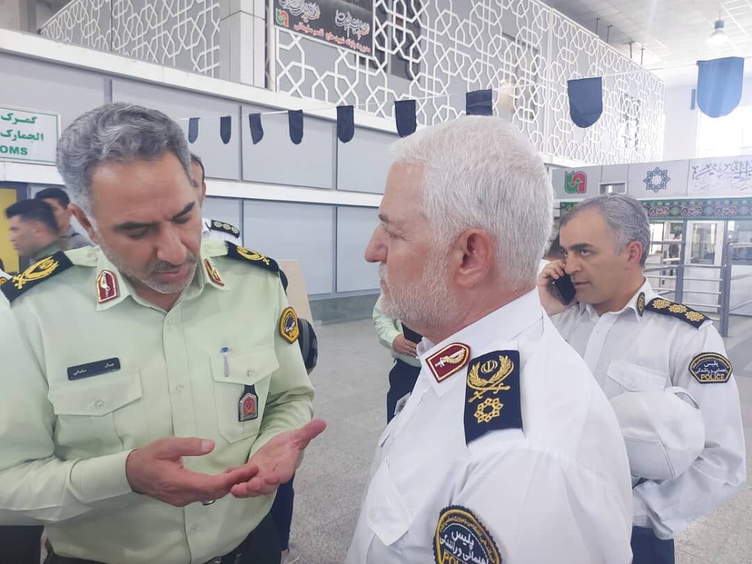بازدید رئیس پلیس راهور فراجا از مرز مهران 6