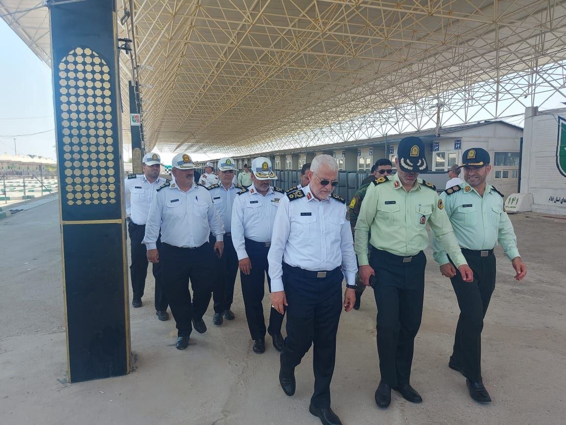 بازدید رئیس پلیس راهور فراجا از مرز مهران 3