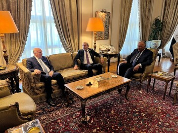 محورهای رایزنی وزیران خارجه ۳ کشور عربی در قاهره