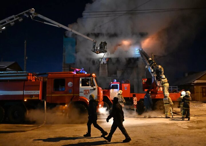 ۲۷ نفر در روسیه بر اثر انفجار پمپ بنزین کشته شدند+ فیلم