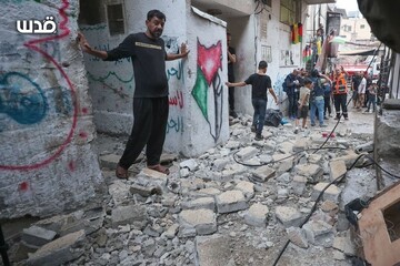 تخریب منزل دو خانواده فلسطینی در اردوگاه بلاطه/ تعرض به مسجدالاقصی+تصاویر