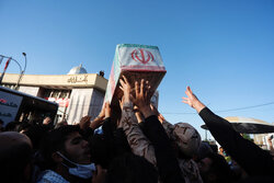 مراسم تشییع پیکر شهید مدافع امنیت در فسا برگزار شد