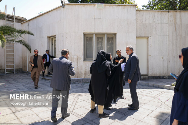 علیرضا زاکانی شهردار تهران در حاشیه جلسه هیئت دولت حضور دارد