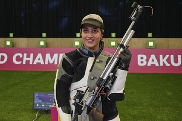 Iran female shooter wins ticket to Paris Olympic Games