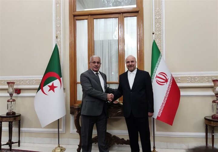 Ghalibaf hosts Algerian parliament speaker in Tehran