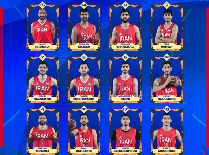Iran announces team for FIBA World Cup 2023