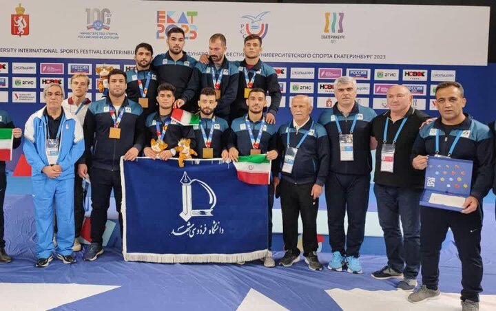 Iran student Greco-Roman wrestlers runner-up in Russia