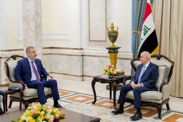 رایزنی وزیر خارجه ترکیه با رئیس جمهور عراق