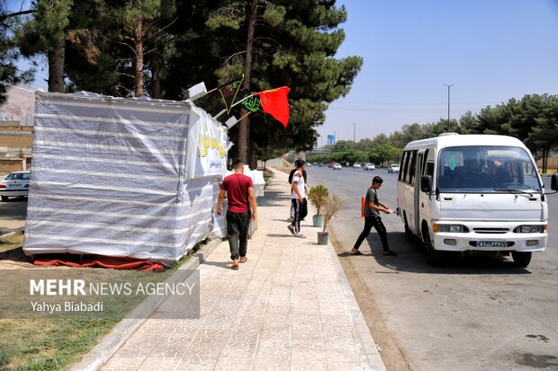 برپایی مواکب اربعین در کرمانشاه