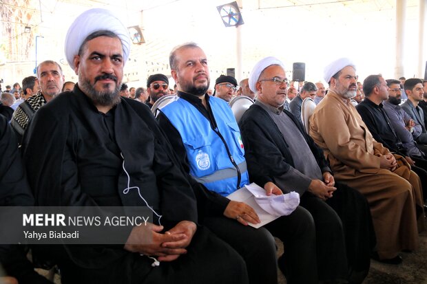 آئین افتتاحیه خدمت رسانی به زائران  اربعین در مرز خسروی