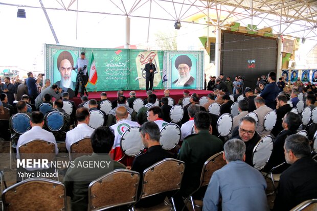 آئین افتتاحیه خدمت رسانی به زائران  اربعین در مرز خسروی