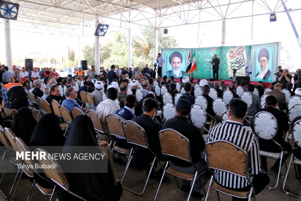 آئین افتتاحیه خدمت رسانی به زائران  اربعین در مرز خسروی