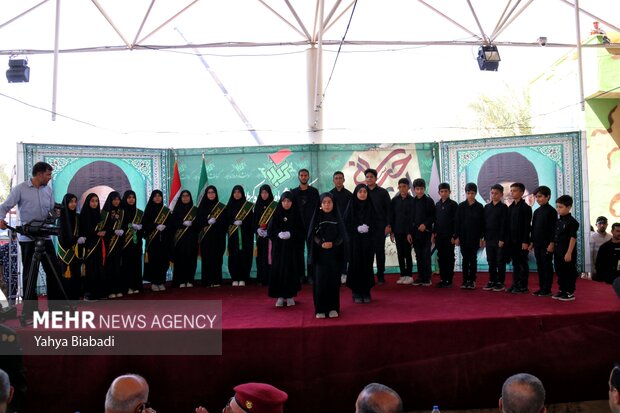 آئین افتتاحیه خدمت رسانی به زائران  اربعین در مرز خسروی