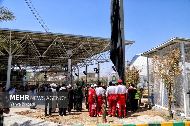 آئین افتتاحیه خدمت رسانی به زائران  اربعین در مرز خسروی