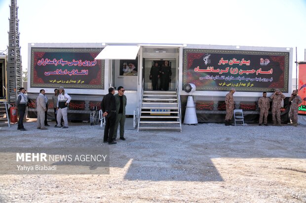 برپایی مواکب اسکان و درمانی سپاه در مرز خسروی
