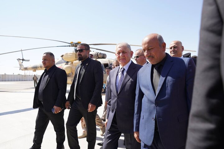 حضور رئیس جمهور عراق در کربلا