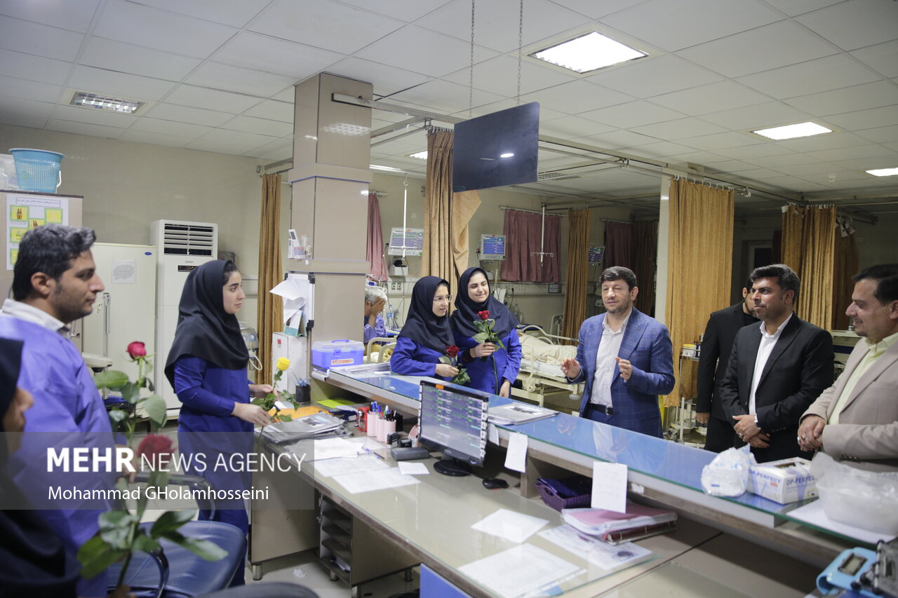بازدید رئیس‌کل دادگستری بوشهر از بیمارستان قلب
