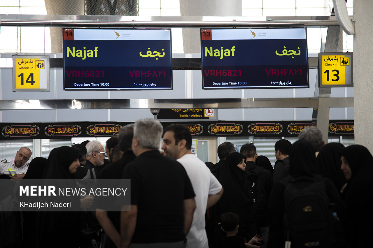 ۶ هزار و ۳۰۰ زائر کربلا از فرودگاه اصفهان اعزام شدند