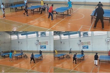 مسابقات تنیس روی میز آقایان در فارسان برگزار شد