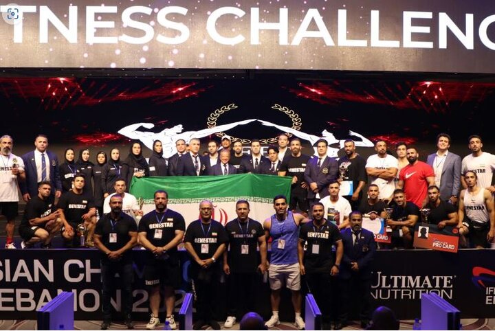 Iran bodybuilding team crowns champion in Asia