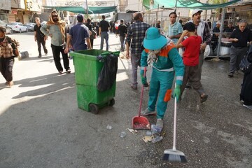 روزانه ۱۸۰ تن زباله در شهر نجف جمع‌آوری می‌شود 