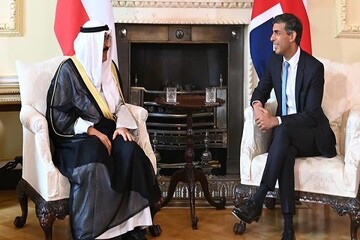 دیدار ولیعهد کویت با نخست‌وزیر انگلیس