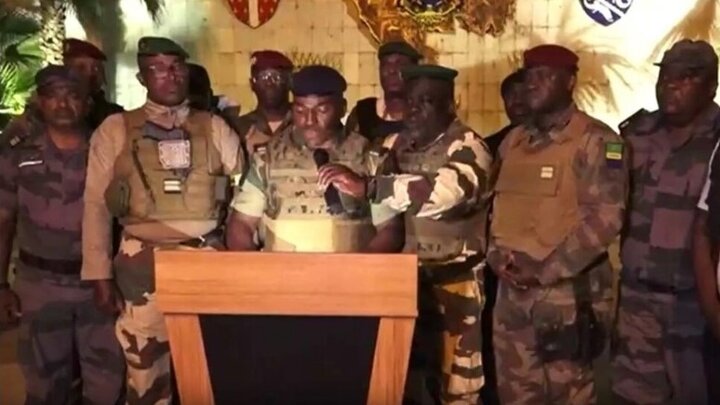 Gabonese military officers announce they have seized power