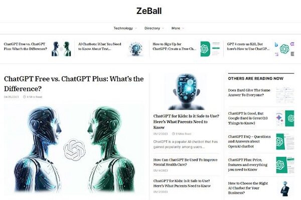 ZeBall: Technology News Website for Everyone