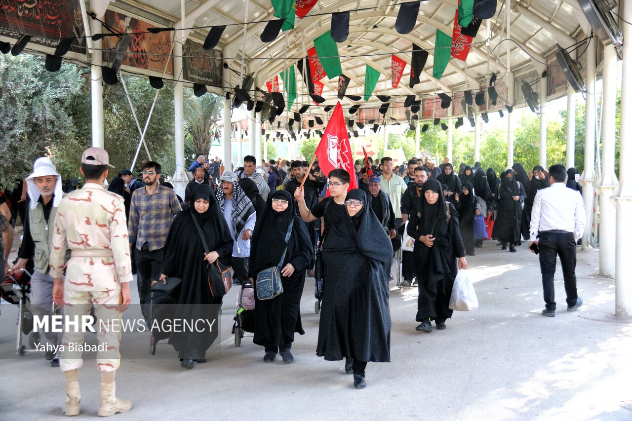 ۳۷ درصد زوار حسینی از مرزهای خوزستان تردد کردند