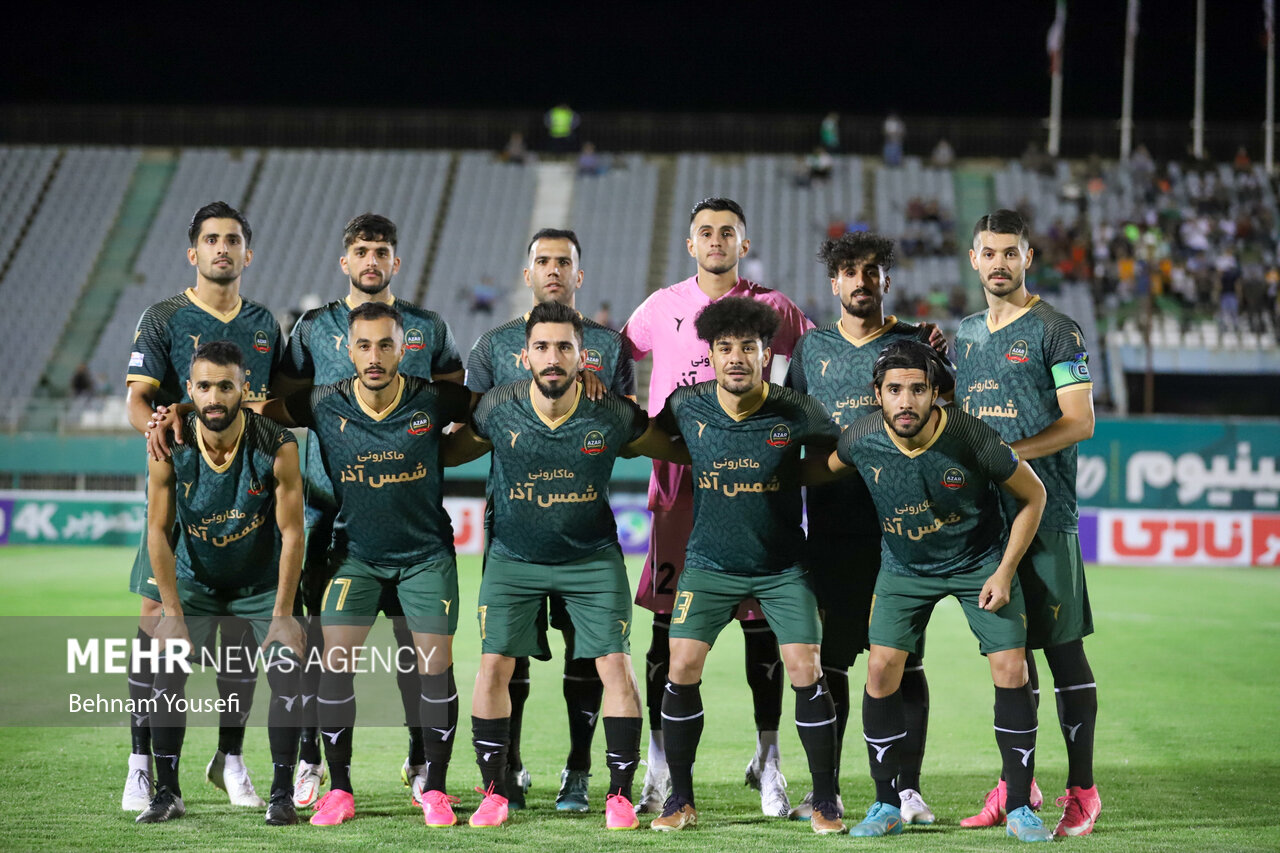 پیروزی تیم فوتبال شمس آذر در بازی پرگل