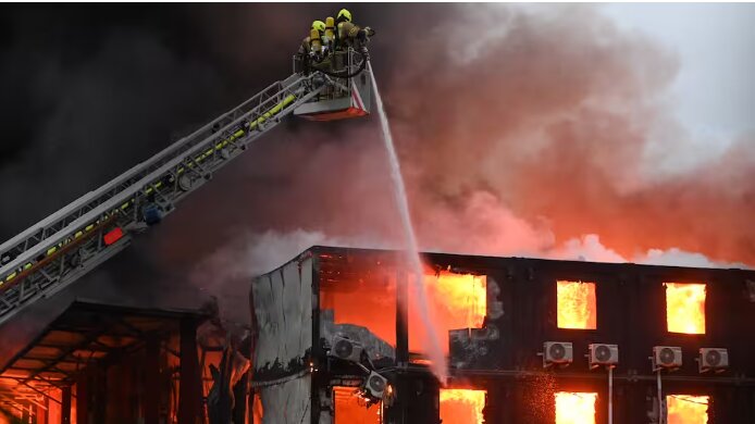 وقوع آتشسوزی در پایتخت آلمان+ فیلم