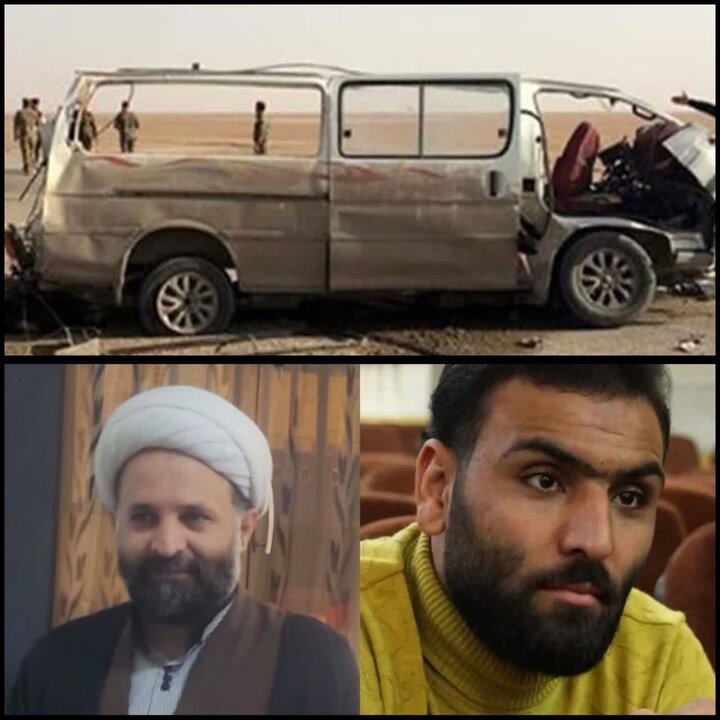 جان باختن ۳ کاشانی در حادثه تصادف ۲ ون در عراق