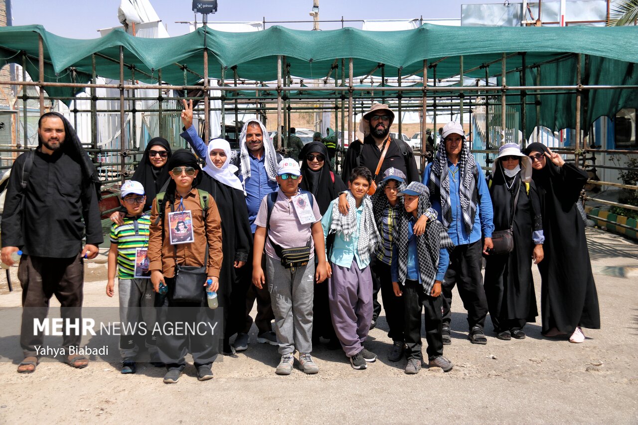 تردد زائران اربعین حسینی از مرز خسروی