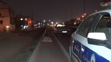 برخورد مرگبار سواری پژو با عابر پیاده در بزرگراه یادگار امام (ره)