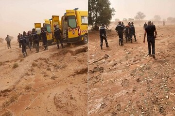 ۷ کشته و ۲ مفقود بر اثر جاری شدن سیل در الجزایر