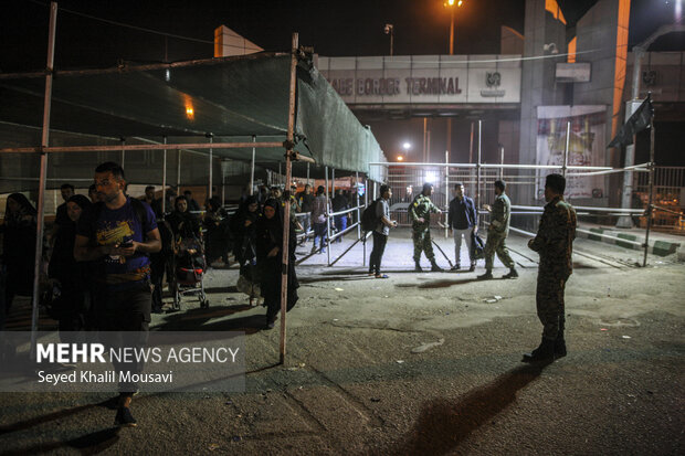 تردد زائران اربعین حسینی از مرز چذابه