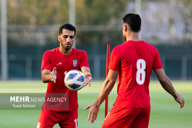وحید امیری بازیکن تیم ملی در دومین جلسه تمرین تیم ملی فوتبال ایران برای برگزاری دو دیدار دوستانه برابر تیم‌های بلغارستان و آنگولا حضور دارد