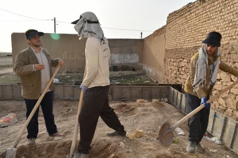 وقتی جوانان همدانی، «آجر به آجر» امید میسازند