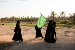 سبایا طریق بانوان عراقی برای رسیدن به کربلا