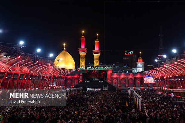 برگزاری مراسم عزاداری اربعین در کربلا با نوای حاج منصور ارضی - خبرگزاری مهر | اخبار ایران و جهان | Mehr News Agency