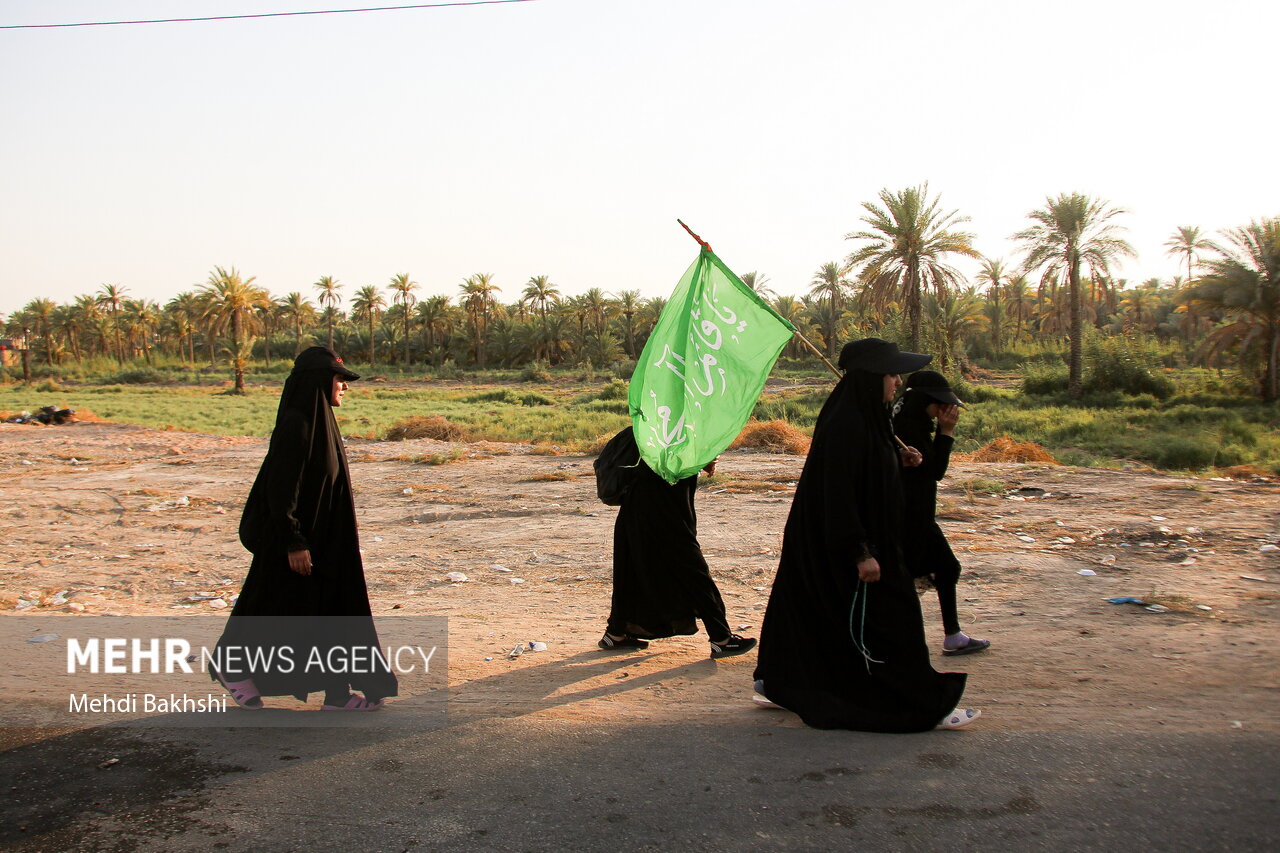 اربعین کی مشی کا یادگار راستہ سبایا، جو عراقی خواتین کے کربلا تک پہنچنے کا راستہ ہے